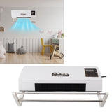 1800W Electric Space Heater for Indoor with Remote Wall Mounted Heater Fan Combo Low Noise Timing Function for Home Office 220V Prise UA