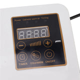 1800W Wall Mounted Air Conditioner Heater Electric Cooling Heating Machine PTC Heating Element Heater with Remote Control Timer for Bedroom Bathroom 220V English Version