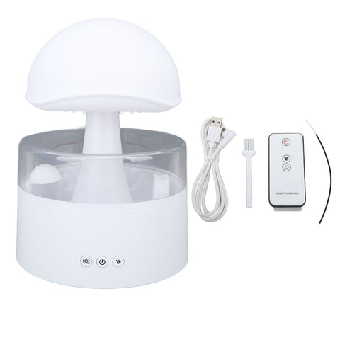 Rain Cloud Humidifier Multifunction Silent Moisturizing Water Drip Rain Cloud Diffuser with 7 Color Light 500ml