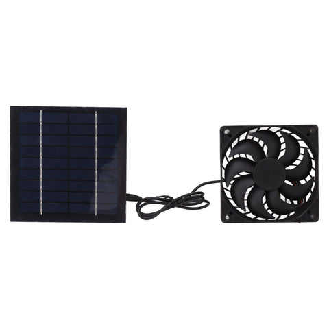 10W Solar Panel Fan Kit Solar Powered Fan for Small Greenhouses Doghouses Sheds Ventilation In Australia - Darrahopens