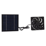 10W Solar Panel Fan Kit Solar Powered Fan for Small Greenhouses Doghouses Sheds Ventilation