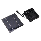10W Solar Panel Fan Kit Solar Powered Fan for Small Greenhouses Doghouses Sheds Ventilation