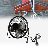 Solar Panel Powered Fan 5W USB 360 Degree Adjustable Solar Panel Greenhouse Fan for Outdoor Chicken Coop Dog House