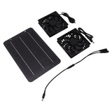 Solar Panel Fan Kit 10W Solar Powered Dual Fans for Chicken House Greenhouse Dog House With Protective Net