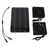 Solar Panel Fan Kit 10W Solar Powered Dual Fans for Chicken House Greenhouse Dog House With Protective Net
