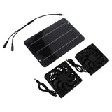 Solar Panel Fan Kit 10W Solar Powered Dual Fans for Chicken House Greenhouse Dog House With Protective Net