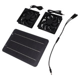Solar Panel Fan Kit 10W Solar Powered Dual Fans for Chicken House Greenhouse Dog House With Protective Net