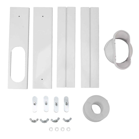 Portable AC Window Vent Kit Air Conditioner Window Kit Adjustable PVC Window Seal Kit Panels for Horizontal Vertical Window In Australia - Darrahopens