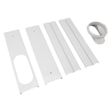 Portable AC Window Vent Kit Air Conditioner Window Kit Adjustable PVC Window Seal Kit Panels for Horizontal Vertical Window