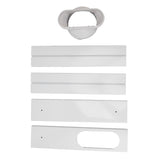 Portable AC Window Vent Kit Air Conditioner Window Kit Adjustable PVC Window Seal Kit Panels for Horizontal Vertical Window