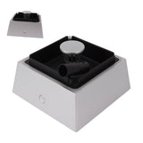 2 in 1 Purifier Ashtray Non Slip 1200mAh Light Weight USB Type C Smokeless Ashtray Air Purifier for Indoor Office Silver