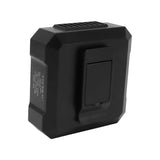 Waist Clip Fan USB Charge 4000mAh Battery 3 Speed Modes White Light ABS Shell Belt Fan for Camping Adventure Travel