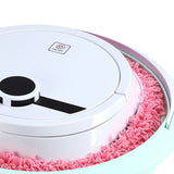 Robot Vacuum Cleaner Strong Suction Wet and Dry Use Rechargeable Robot Mop for Livingroom Bedroom Bathroom White