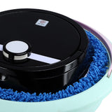 Robot Vacuum Cleaner Strong Suction Wet and Dry Use Rechargeable Robot Mop for Livingroom Bedroom Bathroom Black