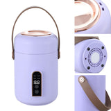 Mini Rice Cooker Efficient Heating Insulated Portable Multifunction Soup Porridge Stewpot for Home Office Dorm Purple In Australia - Darrahopens