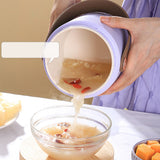 Mini Rice Cooker Efficient Heating Insulated Portable Multifunction Soup Porridge Stewpot for Home Office Dorm Purple