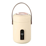 Mini Rice Cooker Efficient Heating Insulated Portable Multifunction Soup Porridge Stewpot for Home Office Dorm White In Australia - Darrahopens