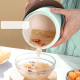 Mini Rice Cooker Efficient Heating Insulated Portable Multifunction Soup Porridge Stewpot for Home Office Dorm Green