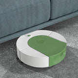 Robot Vacuum Cleaner Strong Suction Automatic USB Rechargeable Sweeping Robot for Ceramic Tiles Hard Floors Green