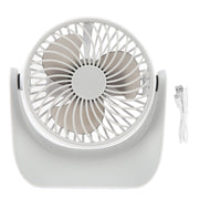 USB Desk Fan 3 Speed Modes Stable Base Rotatable Head USB Charge Small Desk Fan for Family Office School In Australia - Darrahopens
