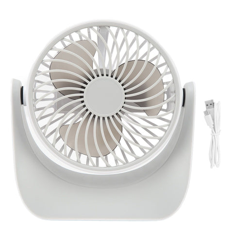 USB Desk Fan 3 Speed Modes Stable Base Rotatable Head USB Charge Small Desk Fan for Family Office School In Australia - Darrahopens