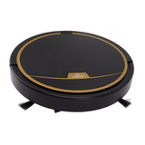 Ultra Thin Fully Automatic Robot Vacuum Cleaner Smart Robotic Vacuum Cleaner for Dust Hair Fluff Black Without Water Tank 32x32cm
