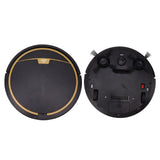 Ultra Thin Fully Automatic Robot Vacuum Cleaner Smart Robotic Vacuum Cleaner for Dust Hair Fluff Black Without Water Tank 32x32cm