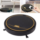 Ultra Thin Fully Automatic Robot Vacuum Cleaner Smart Robotic Vacuum Cleaner for Dust Hair Fluff Black Without Water Tank 32x32cm