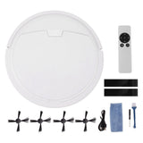 Ultra Thin Fully Automatic Robot Vacuum Cleaner Smart Robotic Vacuum Cleaner for Dust Hair Fluff White Without Water Tank 32x32cm