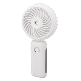 Portable Handheld Misting Fan Personal Mist Fan Spray Water Mist Fan Foldable Mini Cooling Fans 4000mAh Battery 3 Speed White