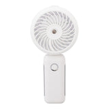 Portable Handheld Misting Fan Personal Mist Fan Spray Water Mist Fan Foldable Mini Cooling Fans 4000mAh Battery 3 Speed White