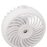 Portable Handheld Misting Fan Personal Mist Fan Spray Water Mist Fan Foldable Mini Cooling Fans 4000mAh Battery 3 Speed White