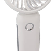 Portable Handheld Misting Fan Personal Mist Fan Spray Water Mist Fan Foldable Mini Cooling Fans 4000mAh Battery 3 Speed White