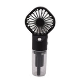 Portable Handheld Misting Fan USB Rechargeable Water Spray Mist Fan with 4 Gear Speed Black