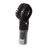 Portable Handheld Misting Fan USB Rechargeable Water Spray Mist Fan with 4 Gear Speed Black