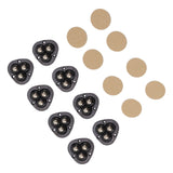 8PCS Mini Caster Wheels Self Adhesive 360 Degrees Swivel Easy Installation Stainless Steel Sticky Pulley for Appliance In Australia - Darrahopens