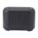 Flame Aroma Diffuser Quiet Auto Off Protection USB Essential Oil Diffuser Humidifier with Colorful Light 130ml Grayish Black