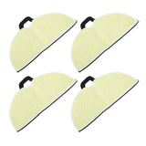 4 Pcs Vacuum Mop Replacement Pads Fiber Reusable Washable Super Absorbent Robot Vacuum Mop for Shark RV2001WD RV2002WD