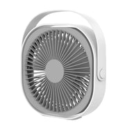 Small Desk Fan 6 Inch Quiet Mini Portable USB Rechargeable Desktop Fan for Home and Office White In Australia - Darrahopens