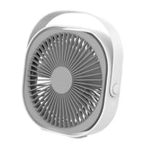 Small Desk Fan 6 Inch Quiet Mini Portable USB Rechargeable Desktop Fan for Home and Office White In Australia - Darrahopens