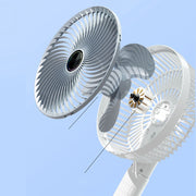 USB Rechargeable Handheld Fan Wall Mounted 3 Speed Strong Wind Portable Small Electric Fan for Home Dormitory