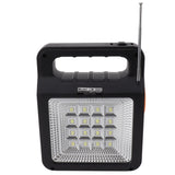Solar Power Bank 6000mAh Bright Headlight Panel Light 3 Bulbs Portable Handle Solar Generator for Camping Travel