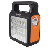 Solar Power Bank 6000mAh Bright Headlight Panel Light 3 Bulbs Portable Handle Solar Generator for Camping Travel