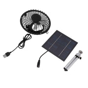 Portable Solar Fan 6W 6 Inches Solar USB Dual Powered Fan For Home Camping Outdoor Fishing With Stretchable Stand In Australia - Darrahopens