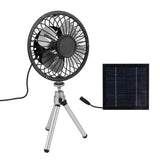 Portable Solar Fan 6W 6 Inches Solar USB Dual Powered Fan For Home Camping Outdoor Fishing With Stretchable Stand In Australia - Darrahopens