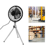 Portable Solar Fan 6W 6 Inches Solar USB Dual Powered Fan For Home Camping Outdoor Fishing With Stretchable Stand