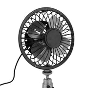 Portable Solar Fan 6W 6 Inches Solar USB Dual Powered Fan For Home Camping Outdoor Fishing With Stretchable Stand