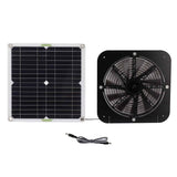 13.5 Inch Solar Powered Fan 100W Round Effective Cooling Solar Panel Fan Kit For Greenhouse Chicken Coop Dog Kennel In Australia - Darrahopens