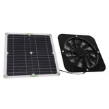 13.5 Inch Solar Powered Fan 100W Round Effective Cooling Solar Panel Fan Kit For Greenhouse Chicken Coop Dog Kennel In Australia - Darrahopens