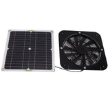 13.5 Inch Solar Powered Fan 100W Round Effective Cooling Solar Panel Fan Kit For Greenhouse Chicken Coop Dog Kennel